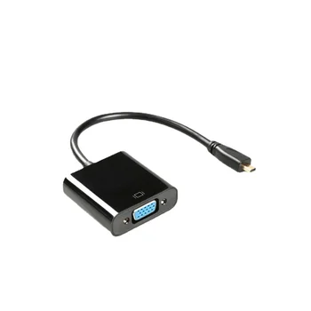 Адаптер Micro HDMI-VGA | конвертер Micro HDMI-VGA | кабель высокой четкости HDMI-VGA